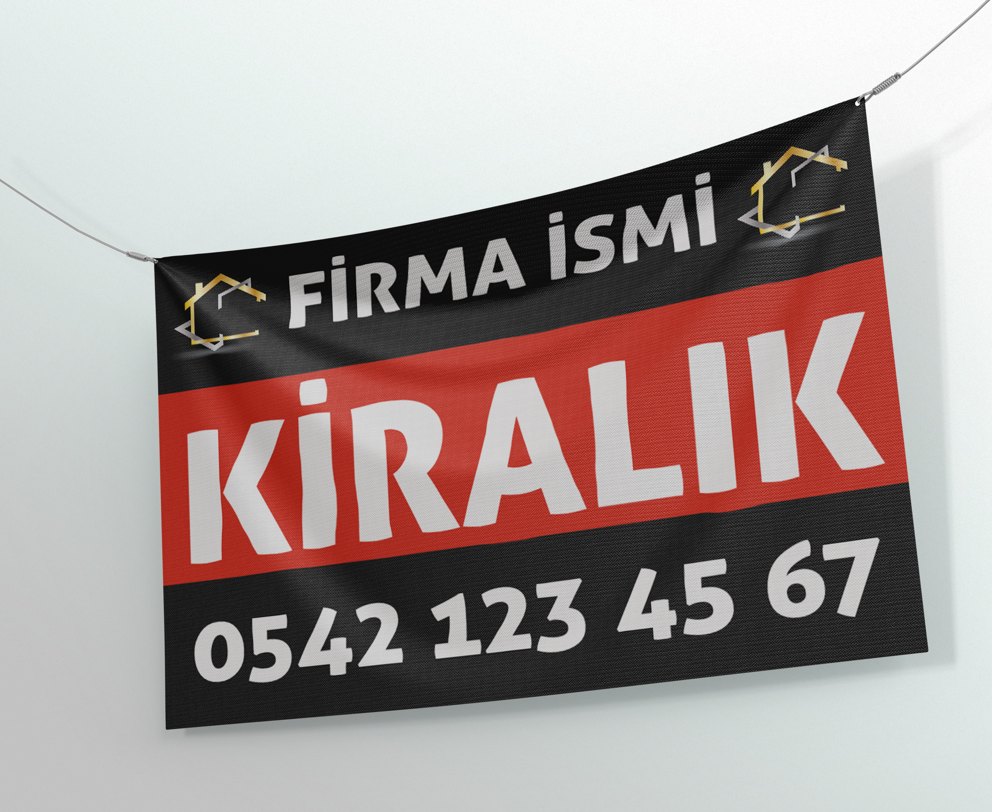 150x100 Cm Kiralık Branda Afiş